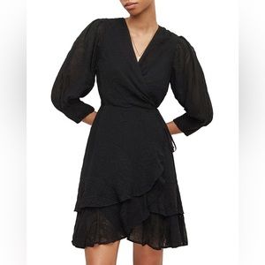 ALL SAINTS Ari Ossia Embroidered Wrap Dress size 6 NWT